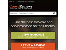 Tablet Screenshot of crowdreviews.com